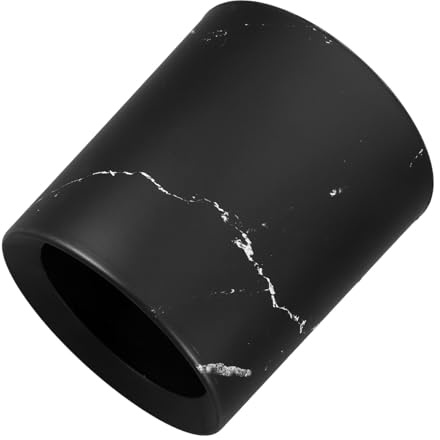 TOPPERFUN Poubelle De Bureau Petite Marbre Élégante Et Pratique Corbeille De Wastebasket pour Salle De Bain Et Bureau Compacte Et Facile à Nettoyer Convient pour Table Et Coin