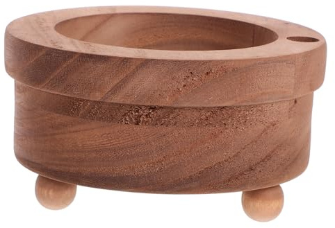 COLLBATH Portavasos de Madera Estante de exhibición de Tazas de café Dispensador de Tazas para estantes para Tazas Pantalla de Tazas portavasos de Cafe Marrón