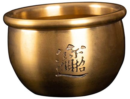 BIUDECO Brass Incense Burner Censer Aroma Stove Decoration Indoor Home Office Temple Incense Holder for Meditation and Living Room Ornament