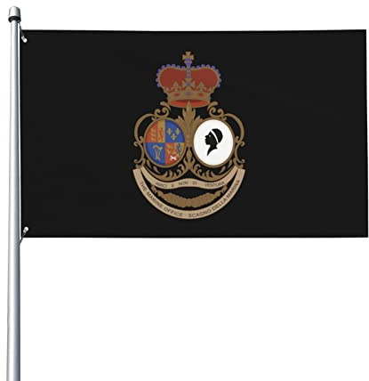 Drapeaux De Jardin Armoiries Du Royaume Anglo-Corse Drapeaux Décoratifs D'Extérieur Personnalisée Bannière De Cour Pour Intérieurs Célébrations Festivals 90X150 CM