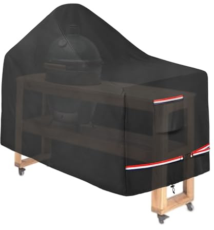 Copertura impermeabile per barbecue ad alte sollecitazioni – 60 pollici per uso domestico | Copertura per fossa | Per carrelli da tavolo a carbonella per esterni, fossa, cortile, terrazza, prato, Hi