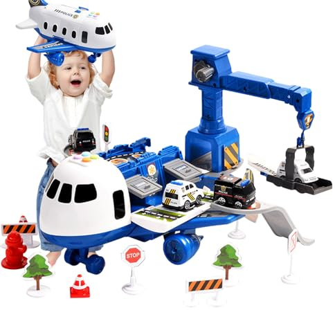 Siuwddee Spielzeugflugzeug Für Kinder - Schwungkraft Rennstrecken Spielset - Flugzeug Wettrennspiel | für Zuhause Kindergarten Vorschule Spielplatz Schule Indoor Reise Party