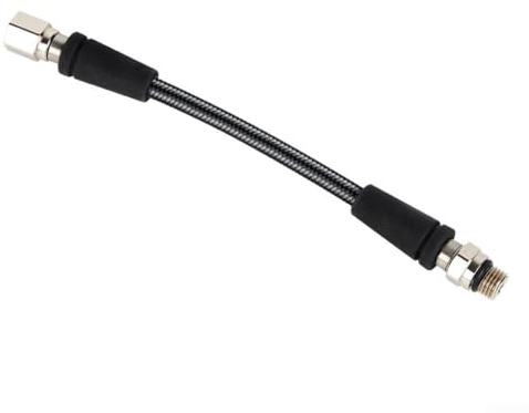 Besttoolifes Hochdruckschlauch für Tauchen, 7/16–20UNF Reglerschlauch, 300 bar geflochtene Kohlefaser, Tauchzubehör, kompatibel mit Freizeit-Tauchmessgeräten (15 cm)
