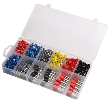 Electraline 59250 Kit 430 Capicorda singoli e doppi, colorati