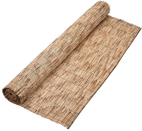 EffeDecor Arella Bamboo da Esterno Rilegate con Filo Metallico Cannette Canniccio Giardino, Terrazzo, Balcone, Stuoia Recinzione Decorativa In Canna 4÷6 mm Bambù Varie Dimensioni (1,5x3 MT)