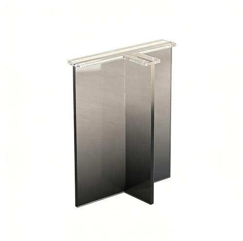 Akrylskrivbordsfötter, Transparenta Bordben, Ersättningsmöbelfötter, DIY-möbeldékor-bordsfot for Matrum, Kontor, Bärförmåga 150 Kg(Black,40cm/15.7in)