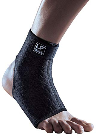 LP Support 728CA Knöchel-Bandage - Knöchelstütze - Fussbandage, Größe:M, Farbe:schwarz