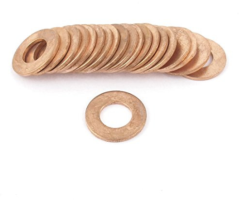 sourcing map 20pcs Joint Cuivre 10x20x1.5mm Rondelle Cuivre plat | Joint entretoise, Joint attaches