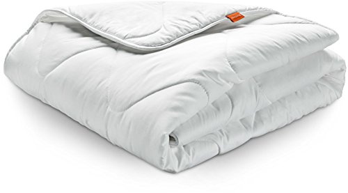 sleepling Winter Bettdecke 155x220 cm, Winterdecke Warm, Made in EU, Oeko-TEX 100, Waschbar 60 Grad, Winterbettdecke 155 x 220, Baumwollmischgewebe, Basic 200