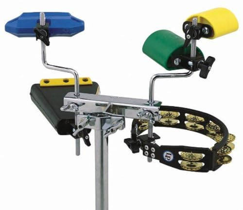 LP Latin Percussion Halterung Mini Rack Everything, kompaktes Design, verchromtes Stahlgestell, LP472