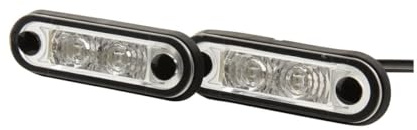 HELLA 2XA 959 790-401 Umrissleuchte - Begrenzungsleuchte - Anhänger - Wohnwagen - LED - 12/24V - Einbau - ECE/ADR/GGVS - Lichtscheibenfarbe: glasklar - Kabel: 500mm - Heckeinbau