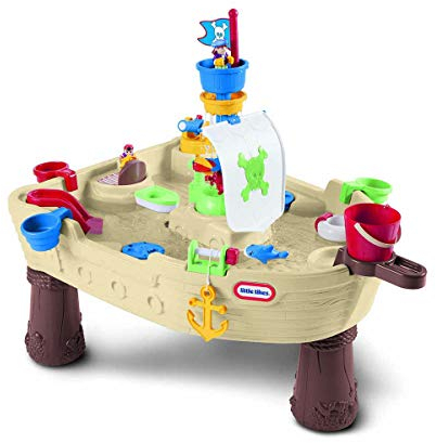 little tikes Anchors Away Pirate Water Playset. Outdoor Garden Toy, Safe & Portable Kids Table. Sensory Toy for Garden Games, Encourages Creative Play, For Ages 18 Months+