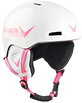 Black Crevice Kinder Skihelm Stubai, weiß/pink, 48-52 cm