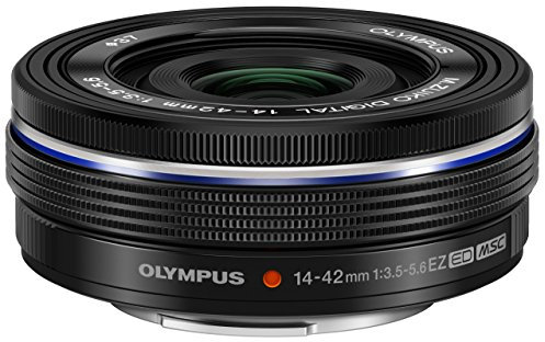 Olympus 14-42mm f3.5-5.6 EZ Interchangeable Lens for Olympus/Panasonic Micro 4/3 Digital Camera (Black) (Certified Refurbished)