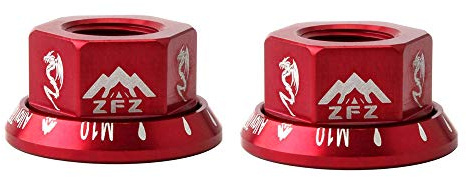 VOANZO Nut 2PCS/Set Bicycle Bike Hub Axle Nuts 7075 Aluminum Alloy Screw for Mountain Bike Thru Axle Hub