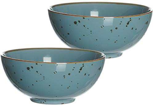 Ritzenhoff & Breker Schalen-Set Buddha-Bowls Xico, 2-teilig, je 950 ml, Blau, Keramik