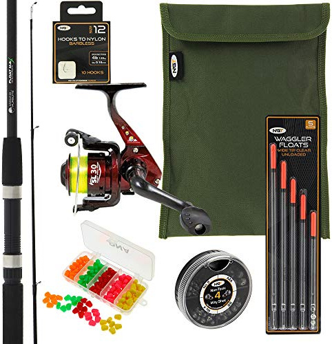 Complete Beginners Float Match Fishing Outfit Set Up Rod Reel & Tackle Bundle