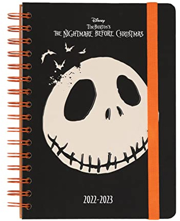 Grupo Erik Schulplaner 2022 2023, Nightmare Before Christmas Schulkalender 2022 2023, Kalender für die Schule, Hausaufgabenheft, Wochenplaner 12 Monate A5 Format