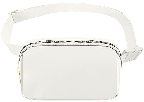 Unisex mini löpbälte midjeväska bältesväska med justerbar rem liten axelväska midjeväska Fanny Pack för träning löpning resor vandring cykling cykel, Beige