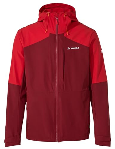 VAUDE Men's Elope Wind Jacket, Herren Softshelljacke mit kleinem Packmaß, carmine, S