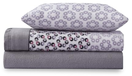 Paula Home Juego Sábanas Coralina 3 Piezas Invierno, Polar Franela Térmica 240Gr/M² Incluye Bajera Ajustable +30cm, Encimera y Funda Almohada. (Gris 150x190/200+30cm para Cama de 150)