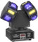 Moving Head 120W LED Stage Light, RGBW Beam Strobe Disco Party Light with DMX512, DJ Bar Club Christmas Lighting for Parties and Events