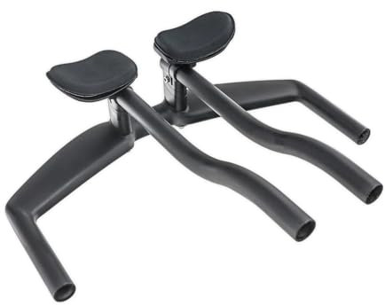 DUOCAI tt Handauflage Griff Verlängerung Bar Lenker Fahrradstütze TT Lenker Triathlon Lenker Fahrradstütze Lenker(Black 420mm)