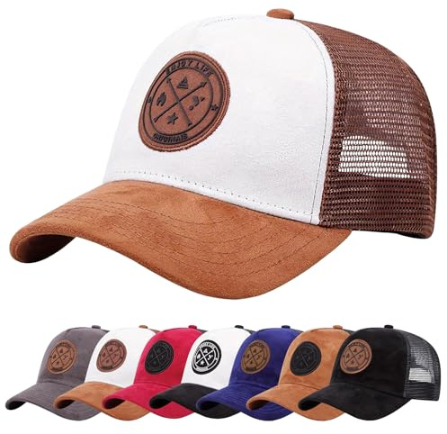 Enwokran Baseballkappe Herren Einstellbare Masche Rückseite Baseball Hut, Sommerhut Sonnenhut Sportlicher Draußen Kappen Hüte Gestickte Verstellbar Sonnenschutz Basecap
