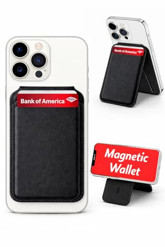 BIX for magsafe wallet men - magnetic wallet for iphone - magnetic phones wallets - iphone wallets magsafe - compatible with mag safe stand - for magsafe card holder - magnetics card holder for mobile