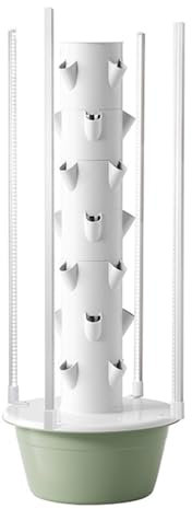 Hydroponics Growing System Vertical Tower, Automated Aeroponics Indoor Tower Garden with LED Grow Lights, Aquaponics Growing Kits Herb Garden Fruits and Vegetables,9Layers