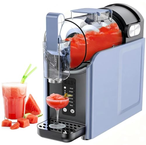 HNBYLMM Macchina Granita per la Casa, Macchina per Bevande Ghiacciate, per Cocktail, Frappé, Milkshake, Succhi Ghiacciati, Senza Ghiaccio, Autopulente, 5 Programmi Preimpostati, 2L Macchina Granite