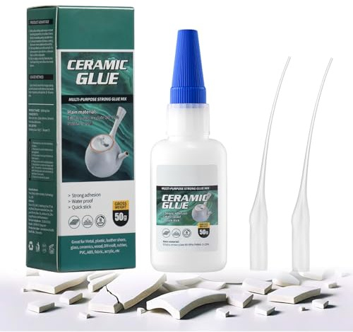 Pegamento Instantáneo Extra Fuerte,Superglue para Porcelana y Cerámica,Pegamento Liquido Superpotente,Pegamento Liquido Transparente para Cerámica,Super Glue,Pegamento Ceramica