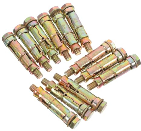 DIYEAH 12 Piezas Pernos de Expansión Metálicos Resistentes para Hormigón y Ladrillo Tornillos de Anclaje Robustos para Construcción y Renovación Instalación Fácil y Duradera