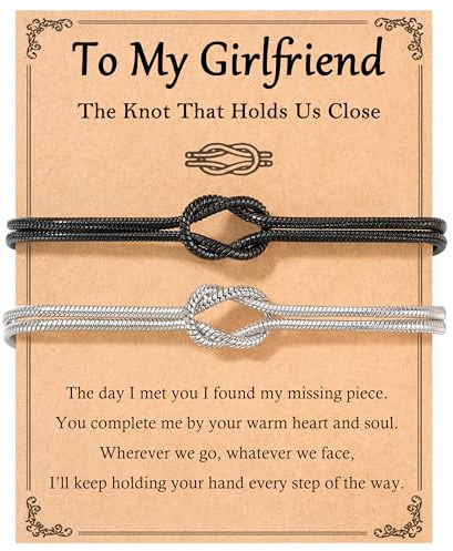 Girlfriend Knot Bracelet Christmas Birthday Valentines Gifts for Girlfriend
