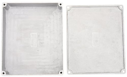 SOLUSTRE Gitarreneffektbox aus Aluminium mit Druckgussgehäuse Robustes Stomp Case für Selbstgemacht E gitarren Effektpedale Silber Einfach zu Verwenden Ersatzgehäuse