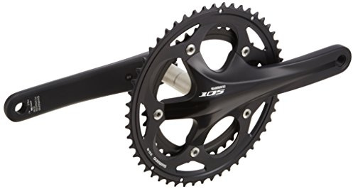 Shimano Kettensatz 105 5700E 39, schwarz, 53/39 Zähne/L