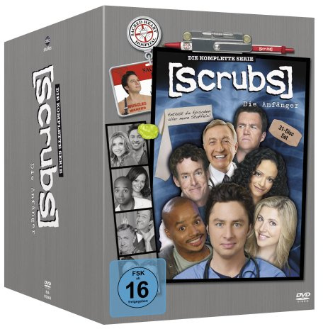 Scrubs - Komplettbox.Staffel.1-9,31 DVDs