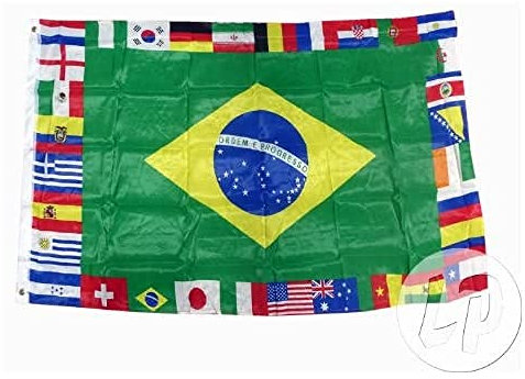AZ FLAG - Drapeau Coupe du Monde de Football 2014 32 pays - 150x90 cm - Drapeau 100% Polyester Avec Oeillets Métalliques Intégrés - Pavillon 110 g