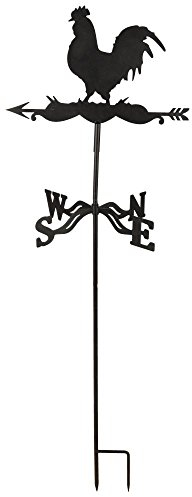 Esschert Design Wetterhahn aus Metall, 45,0 x 40,0 x 134,3 cm