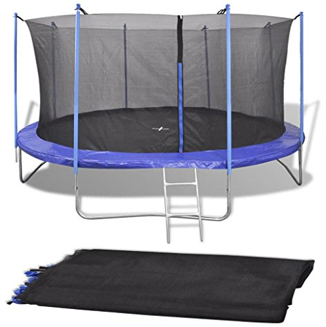vidaXL Sicherheitsnetz für 4,57 m Runde Trampoline