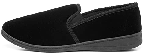 The Slipper Company Mens Black Full Slipper - Size 9 UK - Black