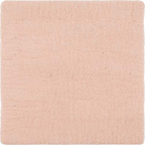 myfelt Flache Filz Sitzauflage, Filz Stuhlauflage - Merle - quadratisch, 36x36 cm, Rosa