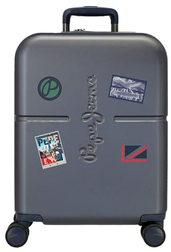 Pepe Jeans Kabinentrolley, 40 x 55 x 20 cm, blau, 40x55x20 cms, Kabinenkoffer