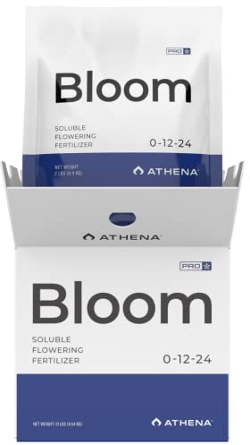 Athena Pro Bloom | Dry Soluble Bloom Booster Fertilizer for Flowering | Plant Food with NPK 0-12-24 | Professional-Grade Nutrients for Soil & Hydroponics | 10 LB