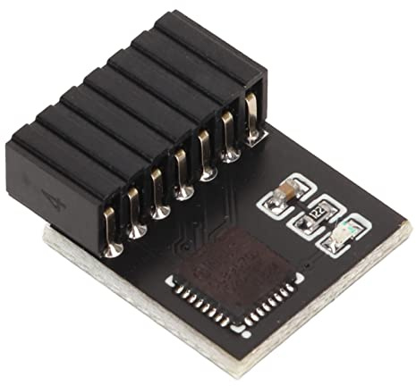 Vikye Module TPM 2.0 14 Broches Cryptage SPI Composant de Système de Carte à Distance de Stockage sécurisé pour Carte Mère ASUS Windows 11 2.0