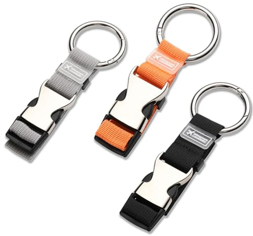3 Stück Jackenhalter Rucksack, Gepäckgurt, Add a Bag Luggage Strap | Verstellbare Taschenhakengurte,Jackengreifer,Greifer Halter Gürtel Kofferband,für Einfaches Mitführen von Zusätzlichem Gepäck