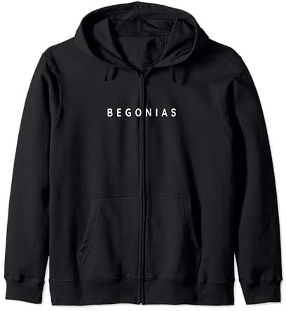 Begonie, begonie, design minimalista Felpa con Cappuccio