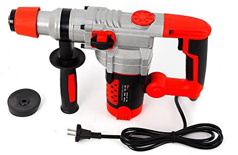 Électrique Marteau Perforateur 2200W Multifonction Perceuse Puissante de Mur avec Valise Poignée Anti-Vibration et Embrayage de Sécurité