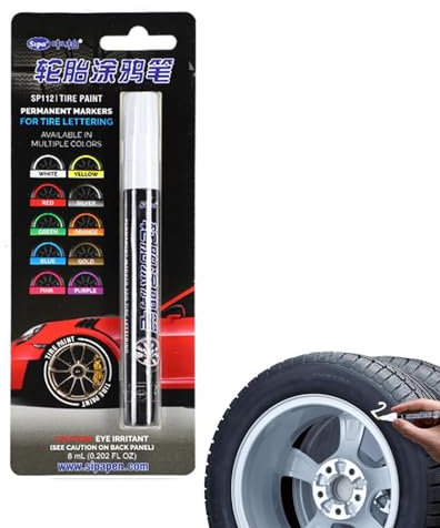 Reifenmarker-Lackstift, Reifenlackstift | Auto Paint Beschriftungsmarkierungsstift,Schnell Trocknender Ausbesserung-sstift Für -Karten, Reifen, Holzzäune Im Innenhof, Segeltuchschuhe Und Steine