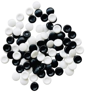 F Fityle 100 Stück Go-Spielsteine, Spiele, Go-Steine, Spiel, Klassische, Gobang Go-Schachperlen für Familie, Kinder, Erwachsene, Teenager